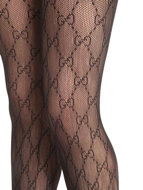 gucci net stockings|Gucci stockings with runs.